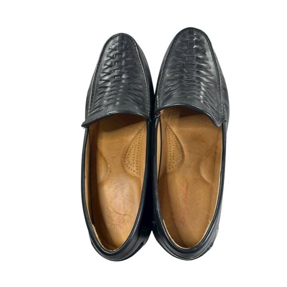 Tommy Bahama Flynn Slip-on Mens Size 15 M Black Woven Slip On Dress Loafers - Picture 8 of 9
